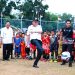Tendangan Pertama Bupati Suardi Saleh Tandai Launching School Mini Soccer Barru
