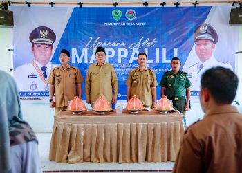Bupati Barru Hadiri Upacara Mappalili Desa Nepo Musim Tanam 2024/2025