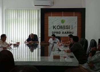 Rombongan Kunjungan Kerja Komisi A DPRD Provinsi Sulawesi Selatan di Terima di Ruang Kerja Komisi I DPRD Barru