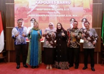 Ramah Tamah Dan Kenal Pamit Kapolres Barru Bersama Bupati Serta Unsur Forkopimda Berlangsung Haru dan Kehangatan