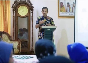 Mewakili Bupati Barru, Pj. Sekda Abu Bakar, S.Sos. M.Si., Melantik Ketua IKA SMPN Mangkoso Periode 2025-2030