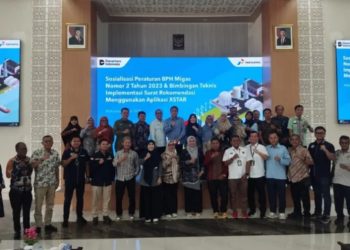 Hadiri Sosialisasi Peraturan BPH Migas Nomor 2 Tahun 2023, Asisten II Andi Ratnawaty, SE., Mewakili Pj. Sekda Barru.