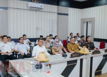 Forkopimda Barru Hadiri Virtual Peluncuran Logo Resmi HUT ke-80 Kemerdekaan RI