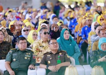 Ketua TP PKK Barru Dampingi Wakil Bupati di Puncak Harganas Sulsel 2025″