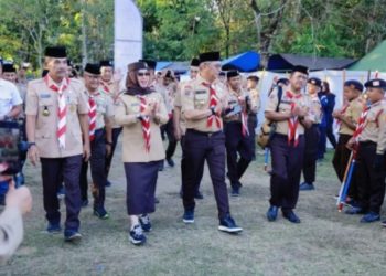 Bupati Ina Kartika: ‘Pramuka Adalah Sekolah Kehidupan’ di Pembukaan Scout Competition 2025