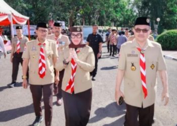 Puncak HUT Pramuka ke-64 Sulsel Meriah di Barru, Ribuan Anggota Ikuti Apel Besar