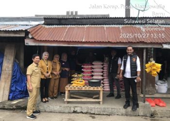 Harga Beras di Pasar Sentral Barru Tetap Stabil, Satgas Pangan Pastikan Stok Aman dan Tak Ada Penimbunan