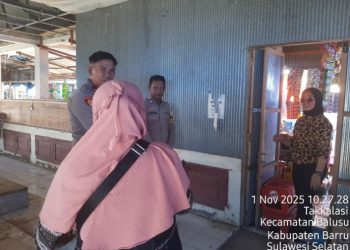 POLSEK BALUSU LAKUKAN KOORDINASI TERKAIT PENERTIBAN KIOS PASAR TAKKALASI, TEGASKAN PENYELESAIAN DAMAI DAN KONDUSIF