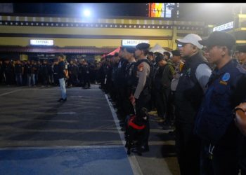Personel Gabungan Polda Sulsel dan BNN Gelar Operasi Pemulihan Kampung Rawan Narkotika di Kota Makassar