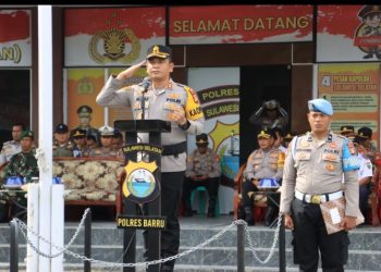 “Operasi Zebra Pallawa 2025 Resmi Dimulai, Polres Barru Fokus Tindak Pelanggaran Prioritas