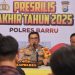 Kapolres Barru Sampaikan Rilis Akhir Tahun, Keamanan Daerah Kian Kondusif