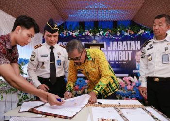 Mewakili Bupati, Pj Sekda Barru Hadiri Sertijab Kepala Rutan Kelas IIB Barru
