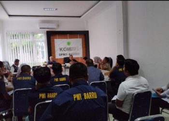 PWI Barru Sampaikan Aspirasi Anggaran Media ke DPRD Komisi I