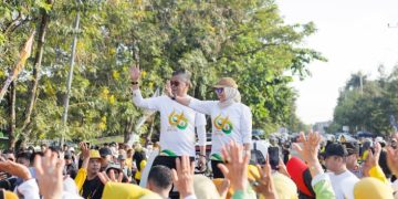 5.333 Peserta Meriahkan Jalan Santai Hari Jadi ke-66 Barru, Warga Antusias Berburu Doorprize”