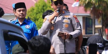 Kapolres Barru Pimpin Pengamanan Aksi May Day, 150 Massa KSPSI Berunjuk Rasa Kondusif