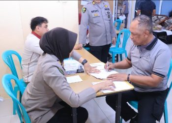 Tim Biddokes Polda Sulsel Gelar Pemeriksaan Kesehatan Berkala Personel Polres Barru Tahun 2026