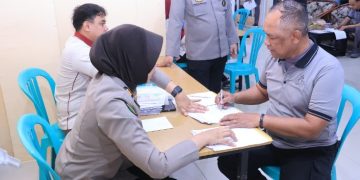 Tim Biddokes Polda Sulsel Gelar Pemeriksaan Kesehatan Berkala Personel Polres Barru Tahun 2026