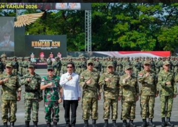 Wakil Bupati Barru Hadiri Penetapan 500 ASN Sulsel sebagai Komcad oleh Wamenhan RI