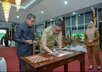 Wabup Barru Pimpin Deklarasi Damai Pilkades 2026, Tekankan Adu Gagasan Bukan Saling Menjatuhkan