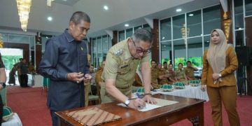 Wabup Barru Pimpin Deklarasi Damai Pilkades 2026, Tekankan Adu Gagasan Bukan Saling Menjatuhkan