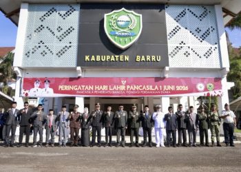 Pemkab Barru Gelar Upacara Hari Lahir Pancasila 2026, Teguhkan Semangat Persatuan dan Perdamaian Dunia