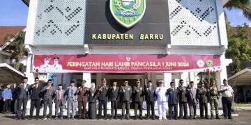 Pemkab Barru Gelar Upacara Hari Lahir Pancasila 2026, Teguhkan Semangat Persatuan dan Perdamaian Dunia