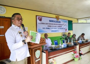Pemkab Barru dan Kodim Sosialisasikan Persiapan Lahan Pembangunan Yonif TP di Anabanua