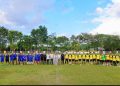 Laga Ekshibisi Penutupan Liga Ramang U-17 Berlangsung Meriah, Forkopimda Barru Menang Tipis
