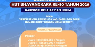 Polres Barru Gelar Lomba Video Kreatif HUT Bhayangkara ke-80, Angkat Pesona Wisata dan Polri Humanis