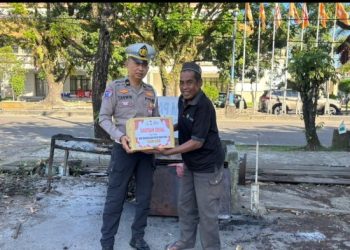 Sambut Hari Bhayangkara ke-80, Satlantas Polres Barru Salurkan 20 Paket Sembako