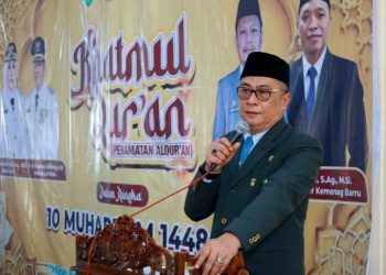 Wabup Barru Hadiri Khatmul Al-Qur’an Ribuan Santri di Masjid Agung Nurul Iman