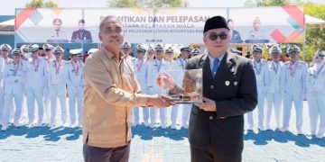 Wabup Abustan Lepas 46 Taruna SMK Pelayaran Lintas Nusantara Barru Angkatan IX Tahun 2026