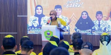 Bupati Andi Ina Lepas 250 Atlet dan Ofisial PGRI Barru