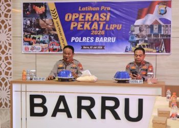 POLRES BARRU MATANGKAN KESIAPAN PERSONEL MELALUI LATIHAN PRA OPERASI PEKAT LIPU 2026