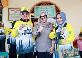 Bupati Andi Ina Sambangi Posko Kontingen PGRI Barru, Suntik Semangat Atlet di Porsenijar Sulsel 2026