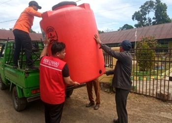 BPBD Barru Gandeng PLTU dan Pemdes Lawallu Bangun Tandon Air Komunal Antisipasi El Nino