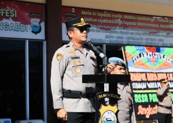 Kapolres Barru Pimpin Sertijab Sejumlah Pejabat Utama dan Kapolsek Jajaran, Perkuat Kinerja Organisasi
