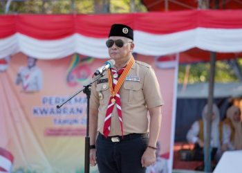 Buka Perkemahan Tingkat Kecamatan Barru, Wabup Abustan: Pramuka adalah Sekolah Kehidupan