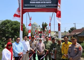 Jembatan Perintis Garuda Tahap III Rampung, Bupati Barru Apresiasi Sinergi TNI-Polri