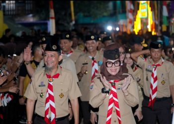 Bupati dan Wabup Barru Kunjungi Dua Bumi Perkemahan, Semangati Pramuka Bentuk Generasi Berkarakter