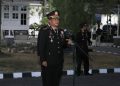 Kapolres Barru Pimpin Upacara Taptu HUT ke-81 RI, Pawai Obor Berlangsung Khidmat dan Lancar