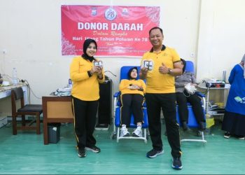 Polwan Polres Barru Gelar Donor Darah Sambut HUT ke-78, Wujud Nyata Kepedulian kepada Masyarakat