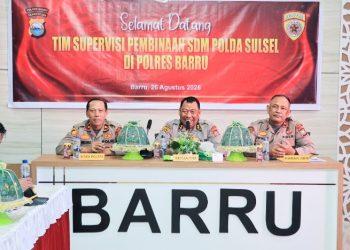 Polres Barru Terima Supervisi Biro SDM Polda Sulsel, Perkuat Pembinaan dan Profesionalisme Personel