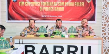 Polres Barru Terima Supervisi Biro SDM Polda Sulsel, Perkuat Pembinaan dan Profesionalisme Personel