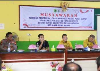 Sekda Barru Kawal Penetapan Lahan Koperasi Desa Merah Putih Anabanua