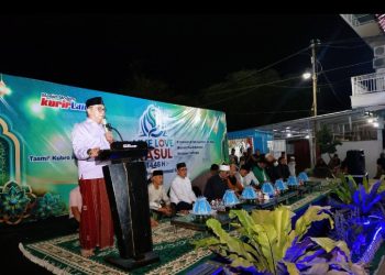 Hadiri Maulid Nabi di Masjid Modern Kurir Langit, Wabup Barru Ajak Warga Saling Menyayangi dan Menolong