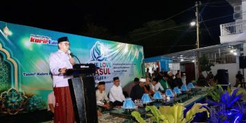 Hadiri Maulid Nabi di Masjid Modern Kurir Langit, Wabup Barru Ajak Warga Saling Menyayangi dan Menolong