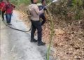 Polsek Tanete Riaja Gerak Cepat Tangani Kebakaran Lahan di Lompo Tengah