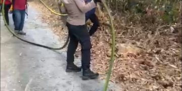 Polsek Tanete Riaja Gerak Cepat Tangani Kebakaran Lahan di Lompo Tengah