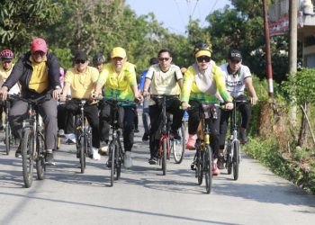 Meriahkan HUT ke-66, Bupati Barru Hadiri Fun Walk Fun Bike Karang Taruna di Palanro